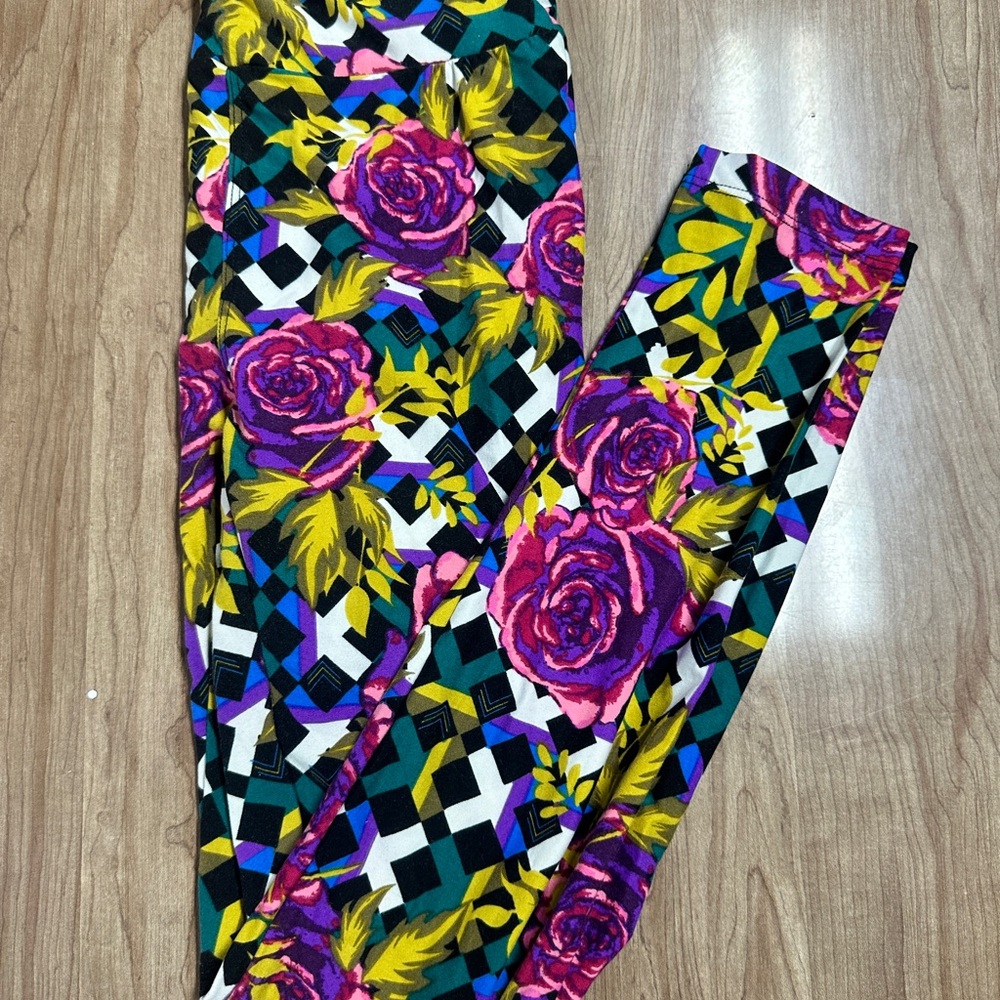 LuLaRoe Multicolor Patterned Leggings